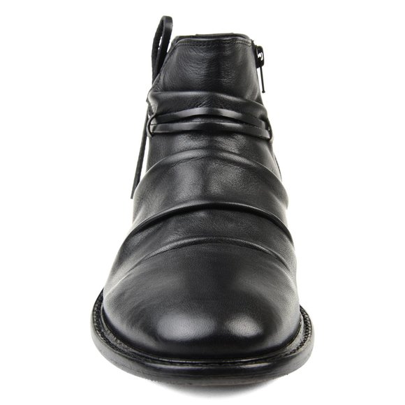 Thomas & Vine Slouchy Leather Boot NEW Men's 14 BLACK - Picture 5 of 16
